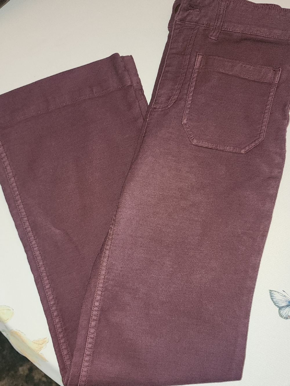 Faherty Women’s Wine Flare Jeans